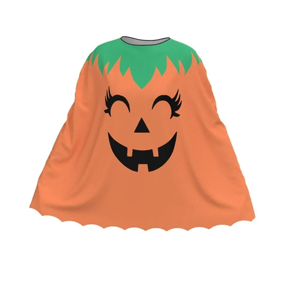 Clothing Prop Halloween Cosplay Cape Loose Spider Net Ghost Hooded Cloak Pumpkin Fun Interaction Witch Cosplay Cloak