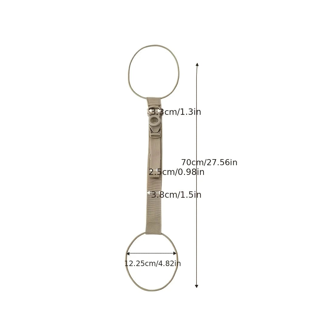 2‑in‑1 Adjustable luggage strap with quick‑release buckle and lock, lightweight and easy to use, suitable for backpacks and suit