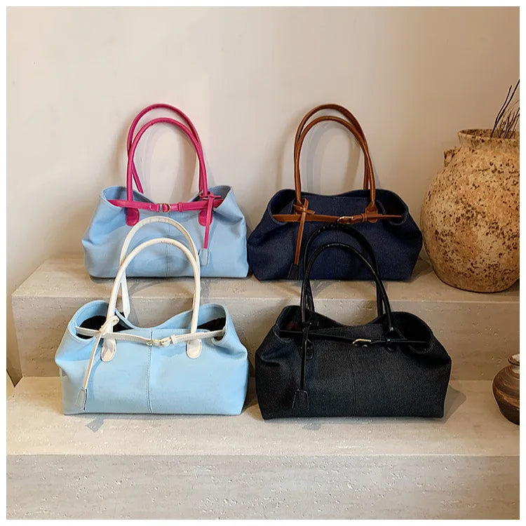 2026 High Quality Fashionable Versatile Commuting Handbag Simple Casual Large Capacity Single Armpit Shoulder Bag for Women