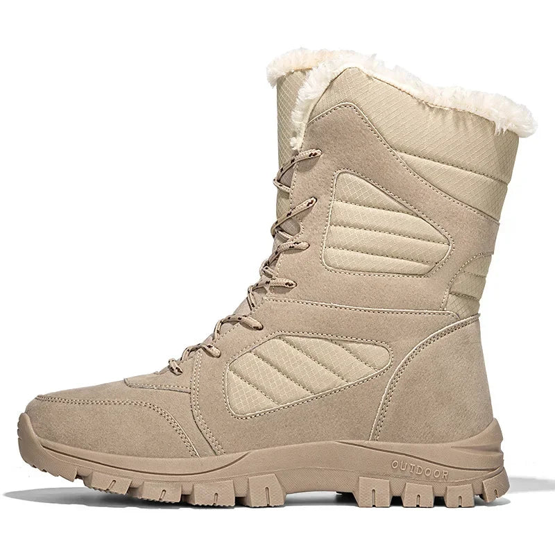Thickened Winter Snow Boots Men's High Top Cotton Outdoor Sports Boots Couples Snow Shoes Anti-wear Comfortable Warm Zapatillas