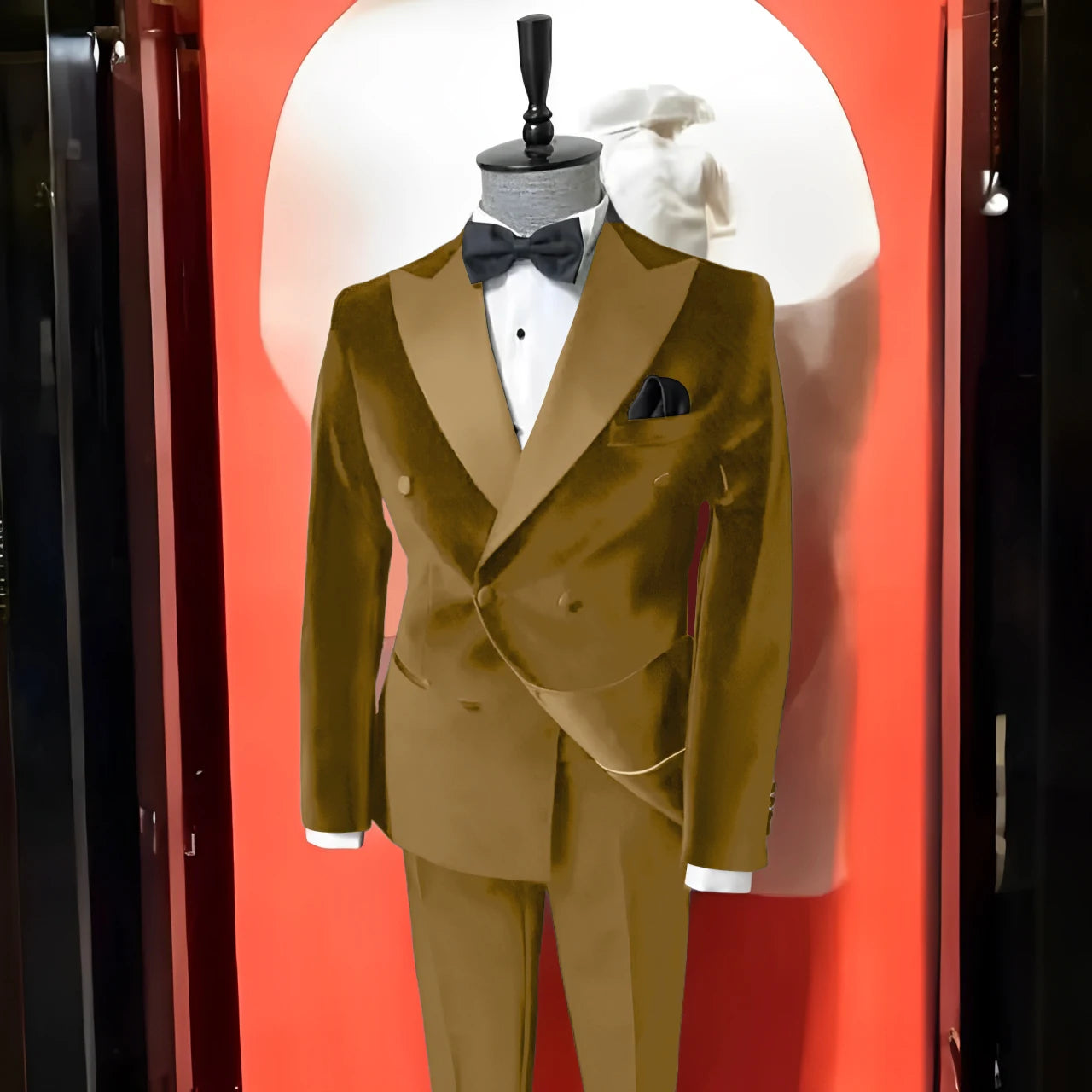 Black Velvet Suits for Men Peak Lapel Formal Wedding Groomsmen 2 Piece Jacket Pants Male Clothing Luxury Costume Homme Terno