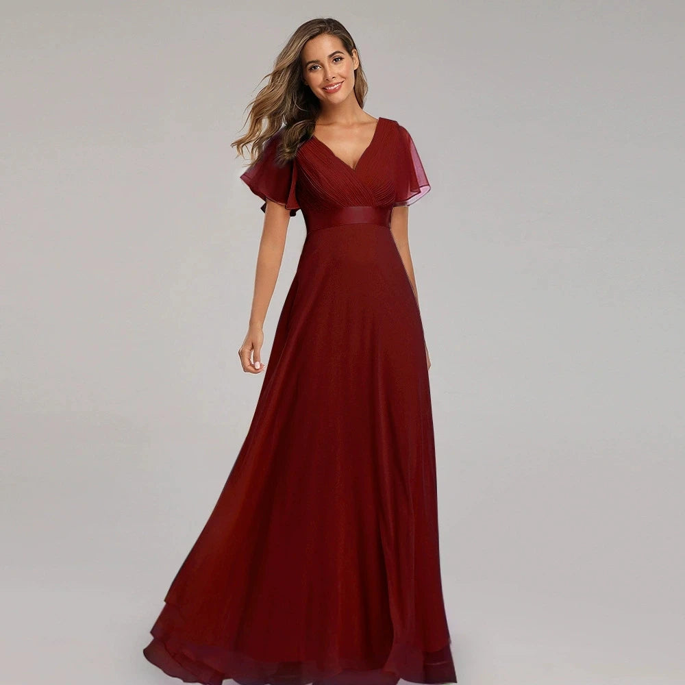 Women's Long Dresses Elegant Green Tulle Evening Dress with Sequins Plus Size Formal Party Gown