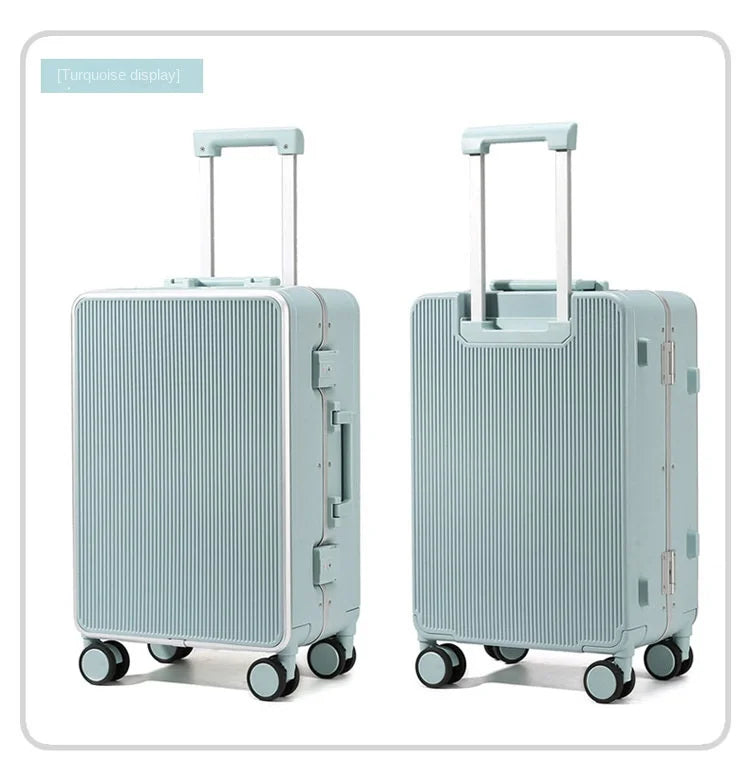 Sturdy Aluminium Frame Suitcase 28 inch Large Size Drop-resistant Trolley Case Business Suitcase 20 inch Boarding Box TSA lock