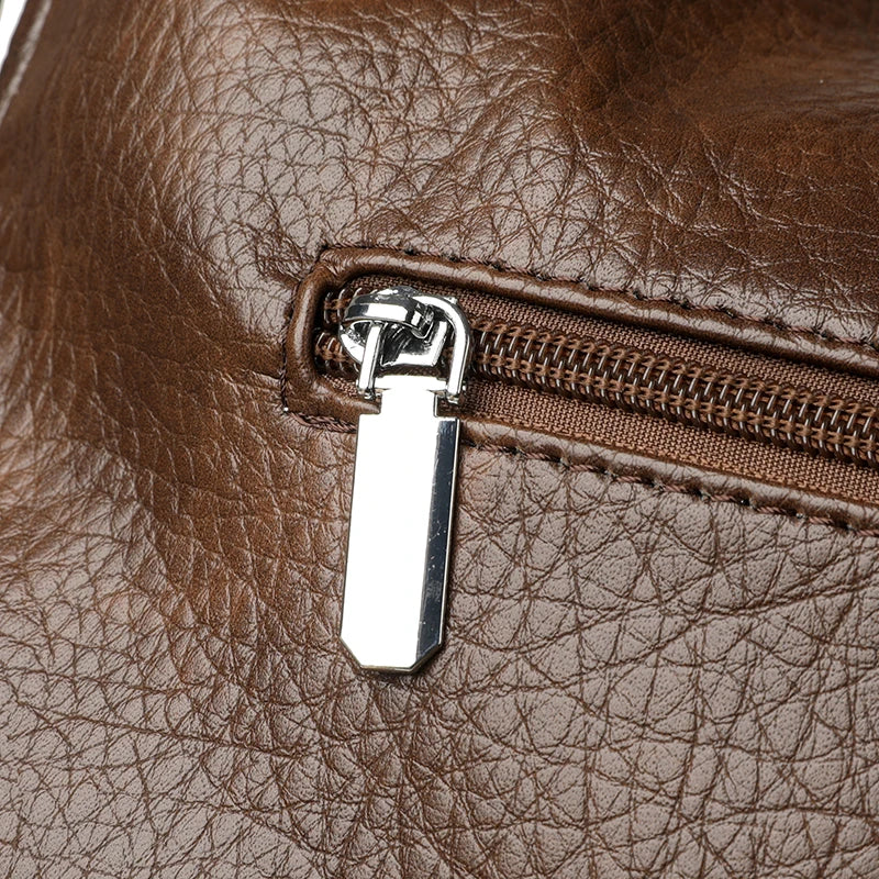 High Quality Large Capacity 3 In 1Women Backpack Luxury Soft Leather Shoulder Crossbody Bag For Women Fashion Ladies Handbag Sac