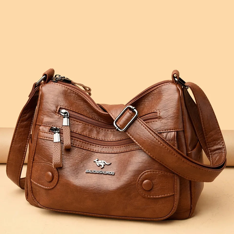 Luxury Messenger Bag Women Bags Designer Top Quality Soft Pu Leather Shoulder Crossbody Bags for Women Ladies Purses Handbags