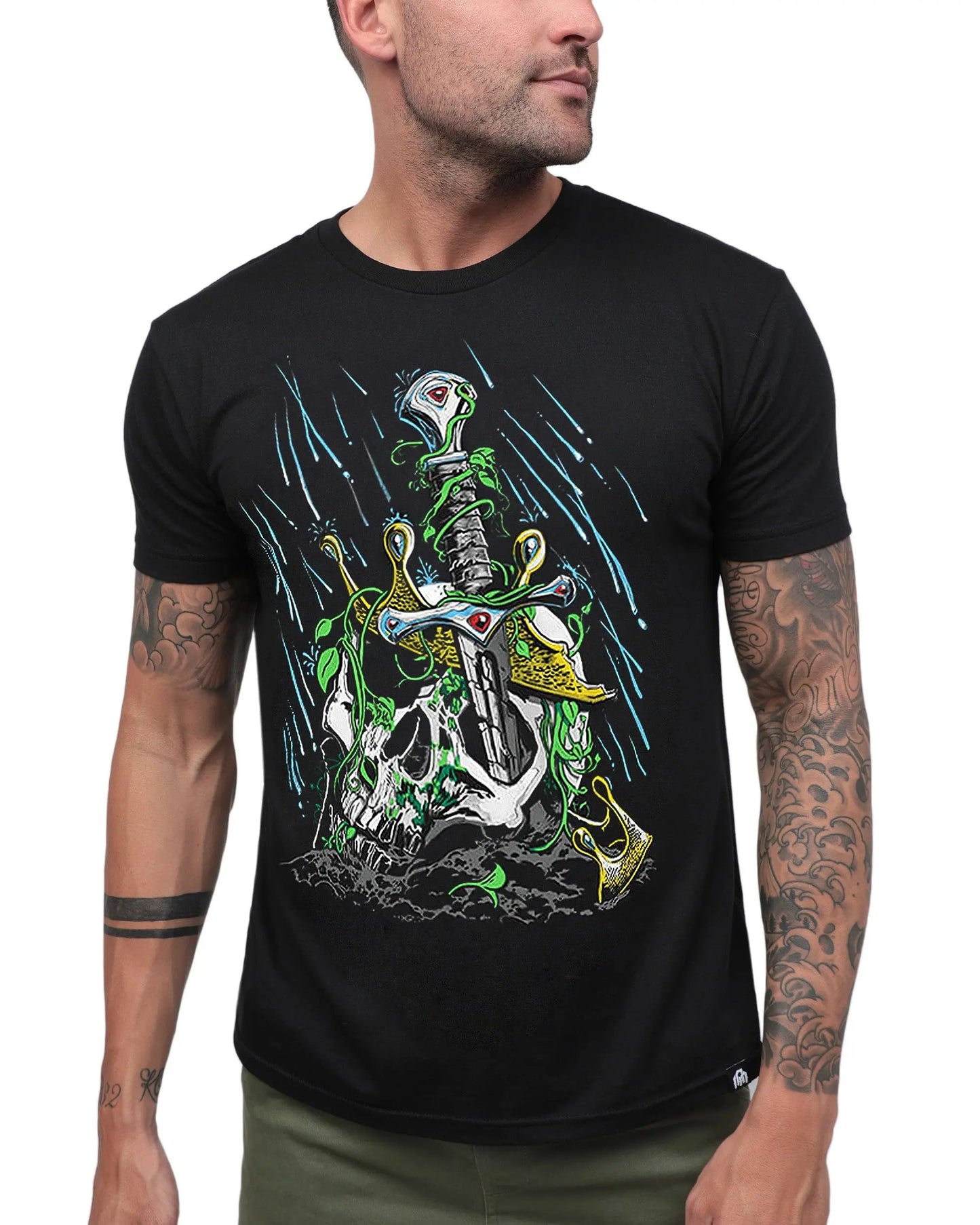 INTO THE AM Graphic Tees for Men S - 4XL Premium Short Sleeve Colorful T-Shirts Trippy Astronaut Designs High Quality 50988