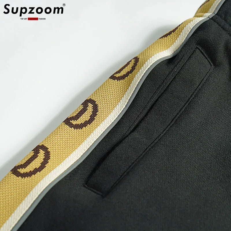 Supzoom New Arrival Top Fashion Cotton Elastic Waist Ribbed Letters Trend Loose Legged Summer Casual Ins Men Shorts