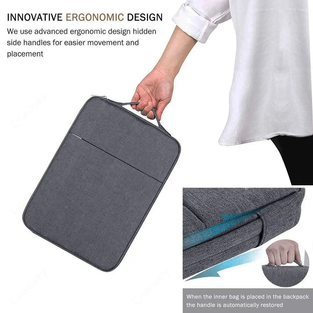 Laptop Sleeve for MacBook Pro Air Xiaomi Huawei HP Dell Lenovo 11 14 15.6 Inch Notebook Case Cover Handbag