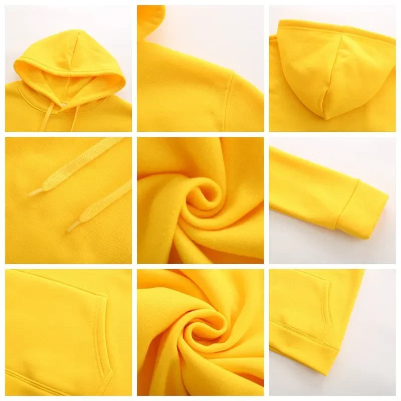 Men Hoodies Women Pullover Spring Autumn Casual Hoodie Sweatshirts Solid Color Hoodies Oversize Black Sweatshirt For Male