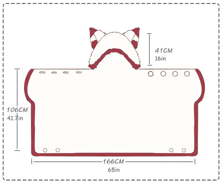 Kawaii Cartoon Bat Y2k Cute Blanket Plush Pajamas Anime Cosplay Cape Costume Halloween Theme Party Women's Hooded Cape 2025 New