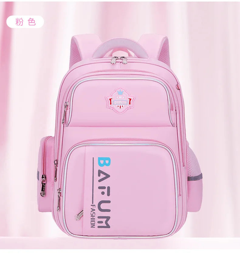 2025 New Design Large Capacity Ergonomic Teen School Backpack Waterproof Lightweight Spine Protection for Grades 1-3-6 Students