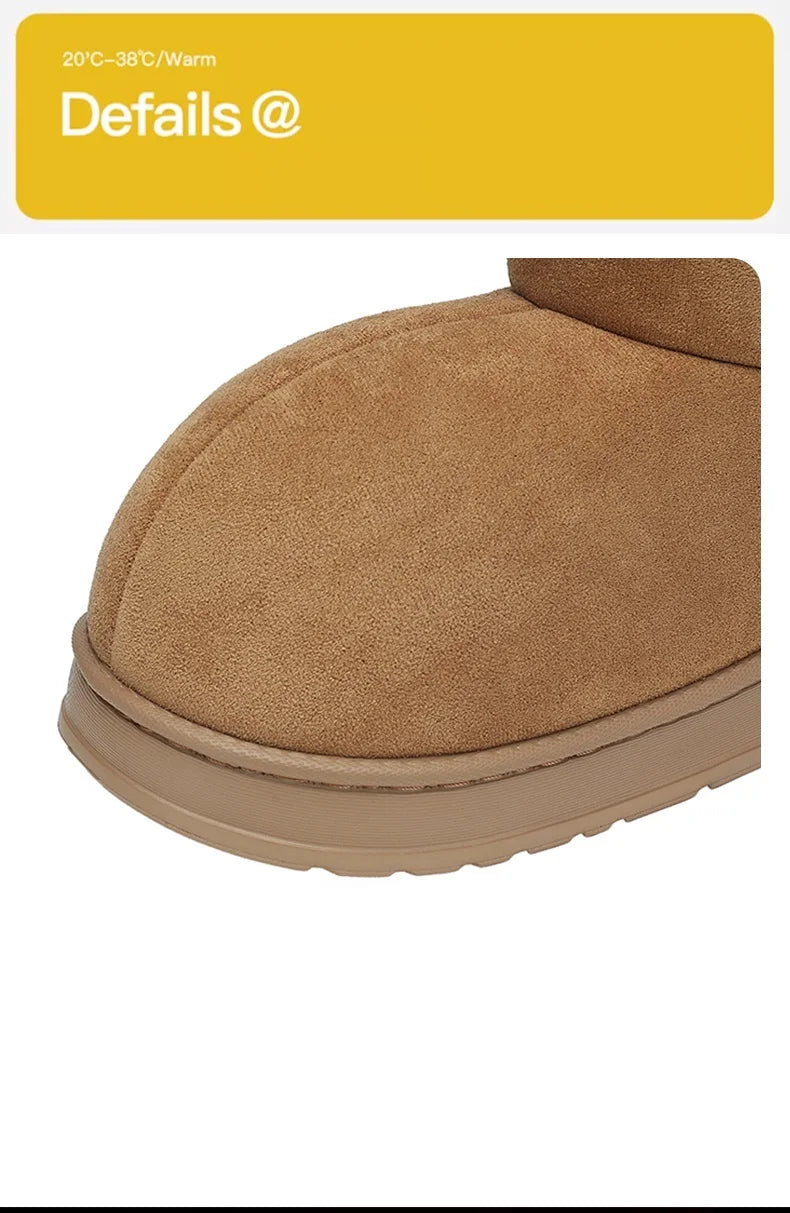 Popular Men's Big-Toe Snow Boots with Plush Lining and Warm Cotton Shoes