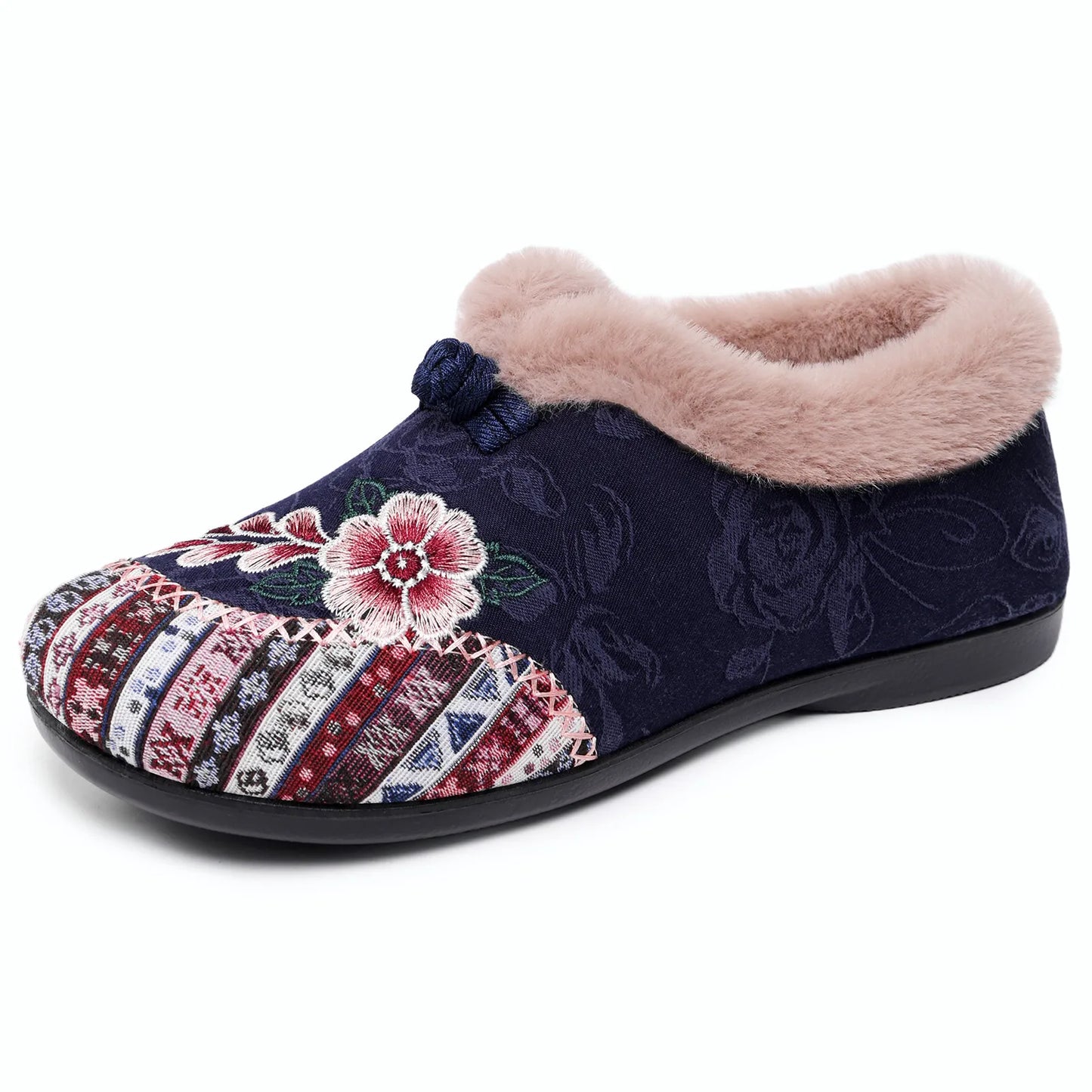 Fashion Women's Shoes Zapatillas De Mujer Cotton Shoes Woman Botines Embroidered Snow Boots Women Botas Winter Warm Short Boots