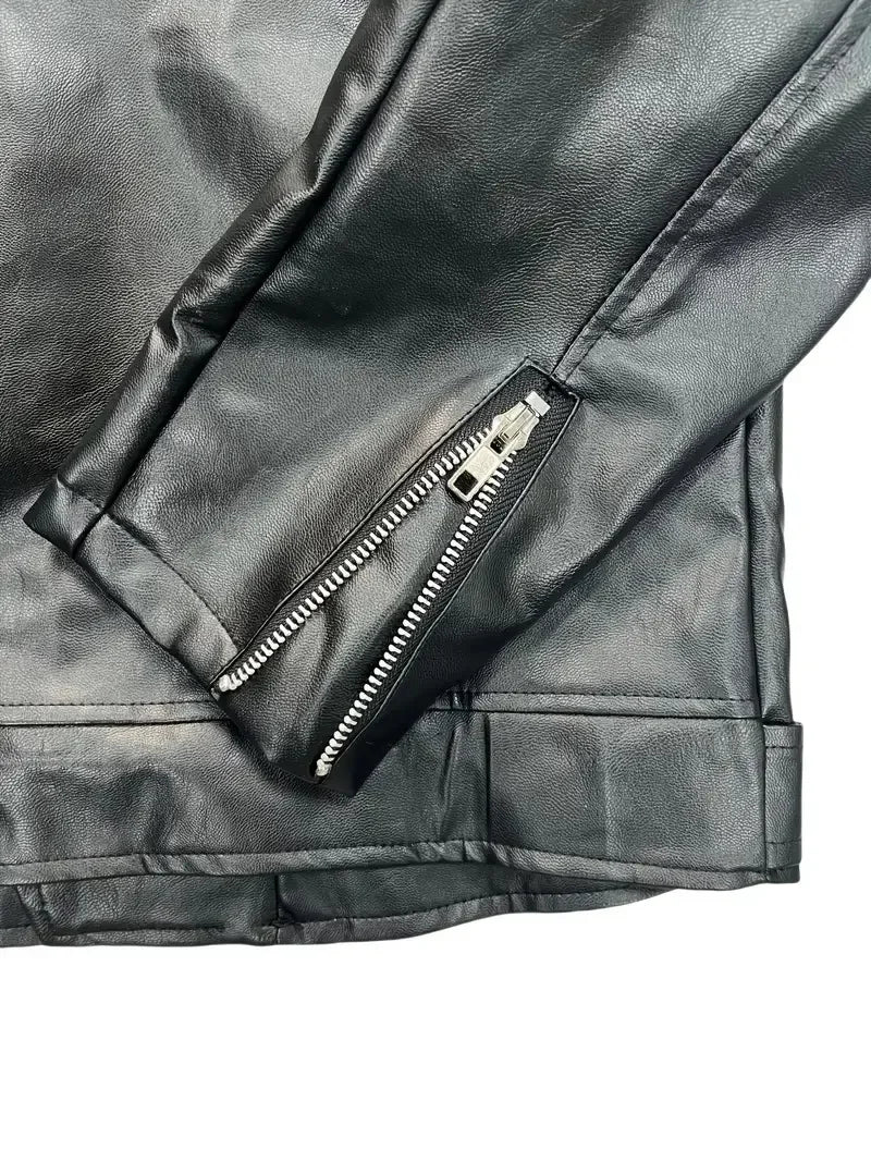 Leather Jacket Business Black Red Men Casual Leather Coats New Men Business Fashion Male Suit Collar Large Size Slim Fit Top