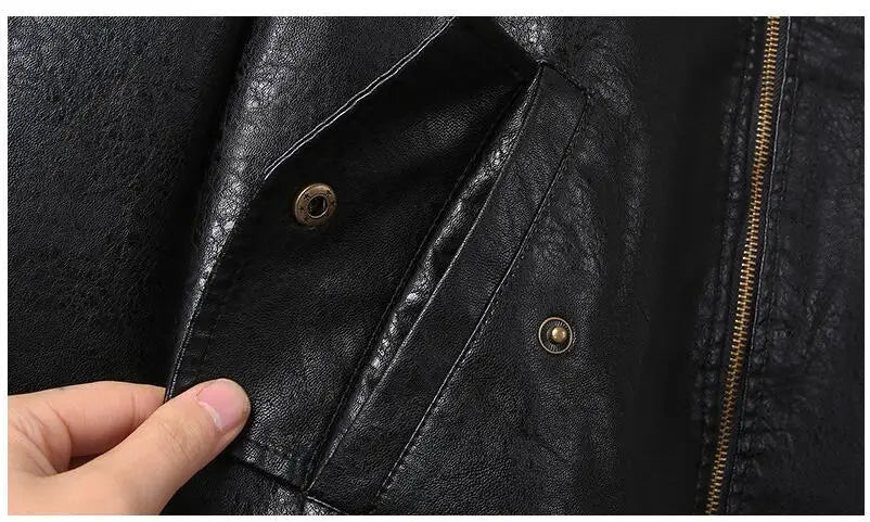New Fashion Men Embroidered Trendy Motorcycle Leather Jackets Slim Casual PU Leather Coats High Quality Male Fit Jackets 5XL
