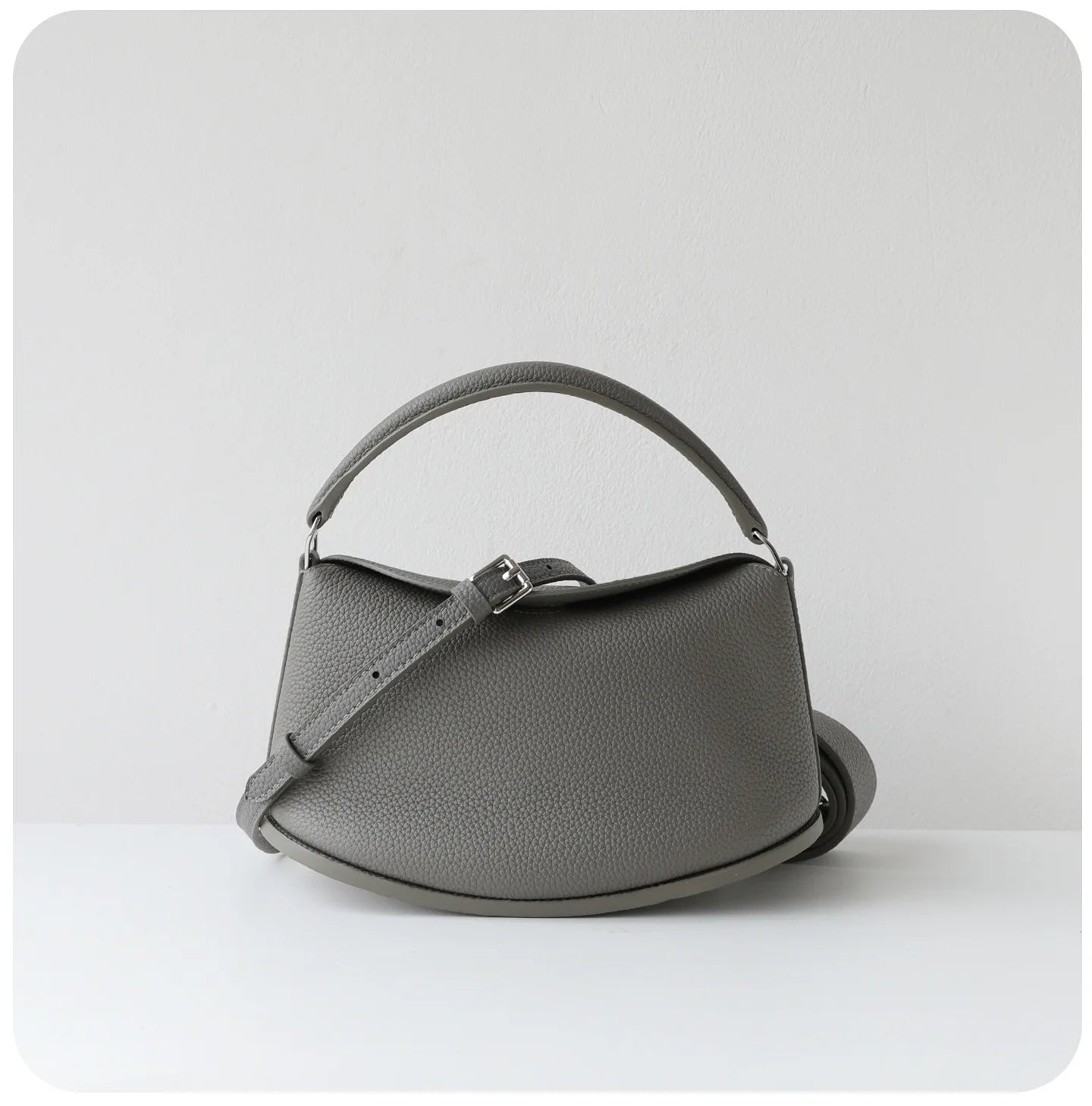 Spring Summer Full Grain Leather Women's Hobo Bag, Minimalist Lazy 3 Way Shoulder Crossbody Handbag, Daily Commute Tote