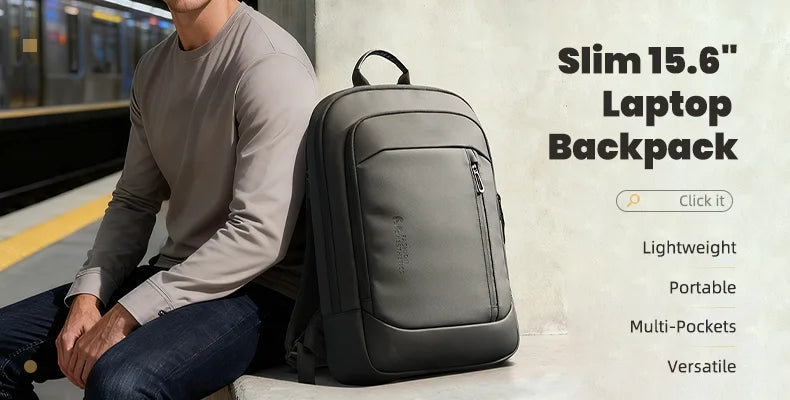 Heroic Knight Laptop Work Backpack Slim Men Waterproof Multifunctional 15.6"17" Business Trip Backpack Fashion Male School Bag