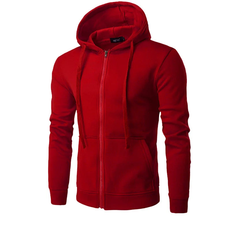spring autumn Men Sweatshirts Long Sleeve Hoodie Zipper cardigan Male/woman Hoodies Sweatshirt Slim Fit Hoodie Male Clothing