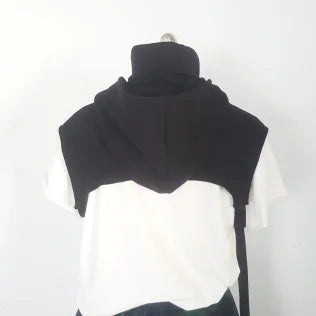 2025 Korean Fashion Hip Hop Punk Cropped Hoodie Men Women Techwear Style Adjustable Sport Casual Sleeveless Hoodies