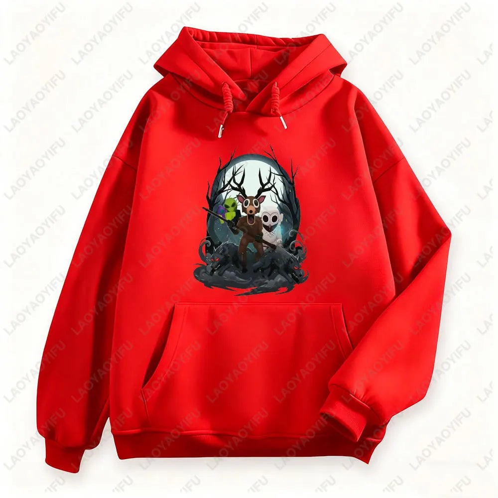 99 Nights in The Forest Men Women Hoodies 2025 Halloween Spooky T-Shirt Design Print Tops Men Clothing Sweatshirts Hoodies Women