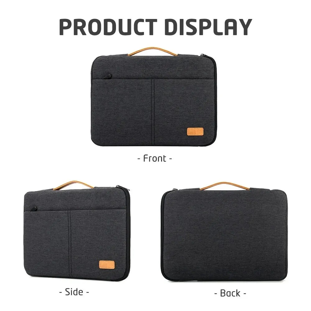 Protective Laptop Sleeve Case for 13.3-14.2 15-15.6 Inch New MacBook Pro M3 Max M2 M1 Slim Carrying Laptop Bag Men Women