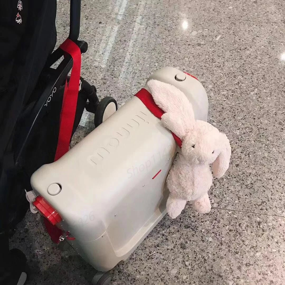 Children's Luggage Can Lie Down Can Sit Can Ride Multi Purpose Child Cabin Suitcase ABS Multifunctional Baby Traveller's Bed