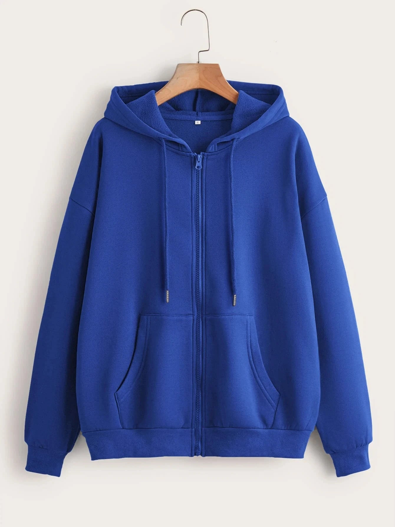 Womens Solid Color Zipper Hoodies Autumn Casual Sportswear Trendy Comfortable Long Sleeved All-Match Pocket Ziop-UP Hoody