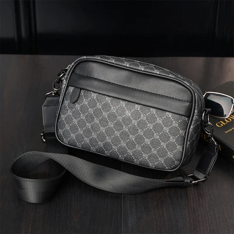 Luxury Business Handbags Men Briefcase Fashion Print Handbag Men Crossbody Messenger Bag Laptop Bag Male Top-Handle Bags Totes
