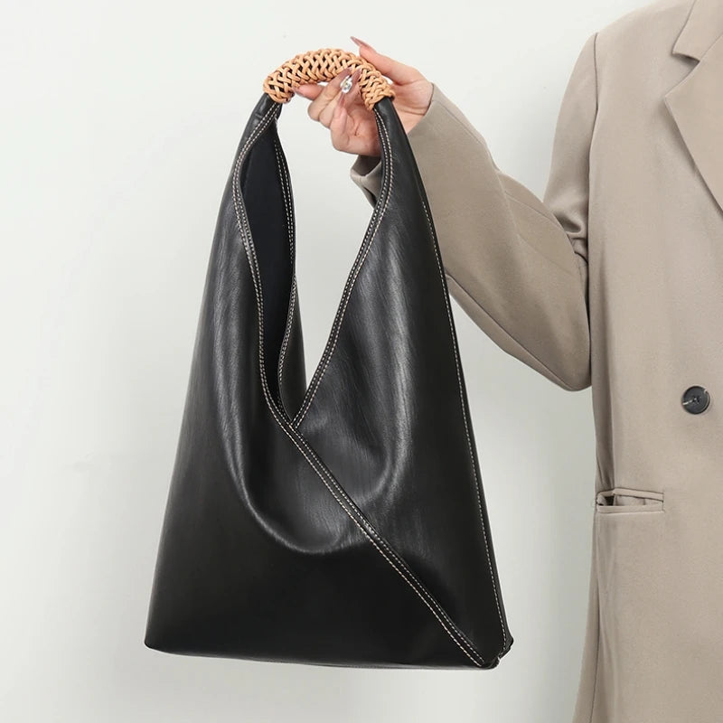 YANATARI Female Genuine Leather Bag Large Capacity Handbags Shoulder Bag Big Tote Bags for Women Shopping Bag Large Luxury Bag