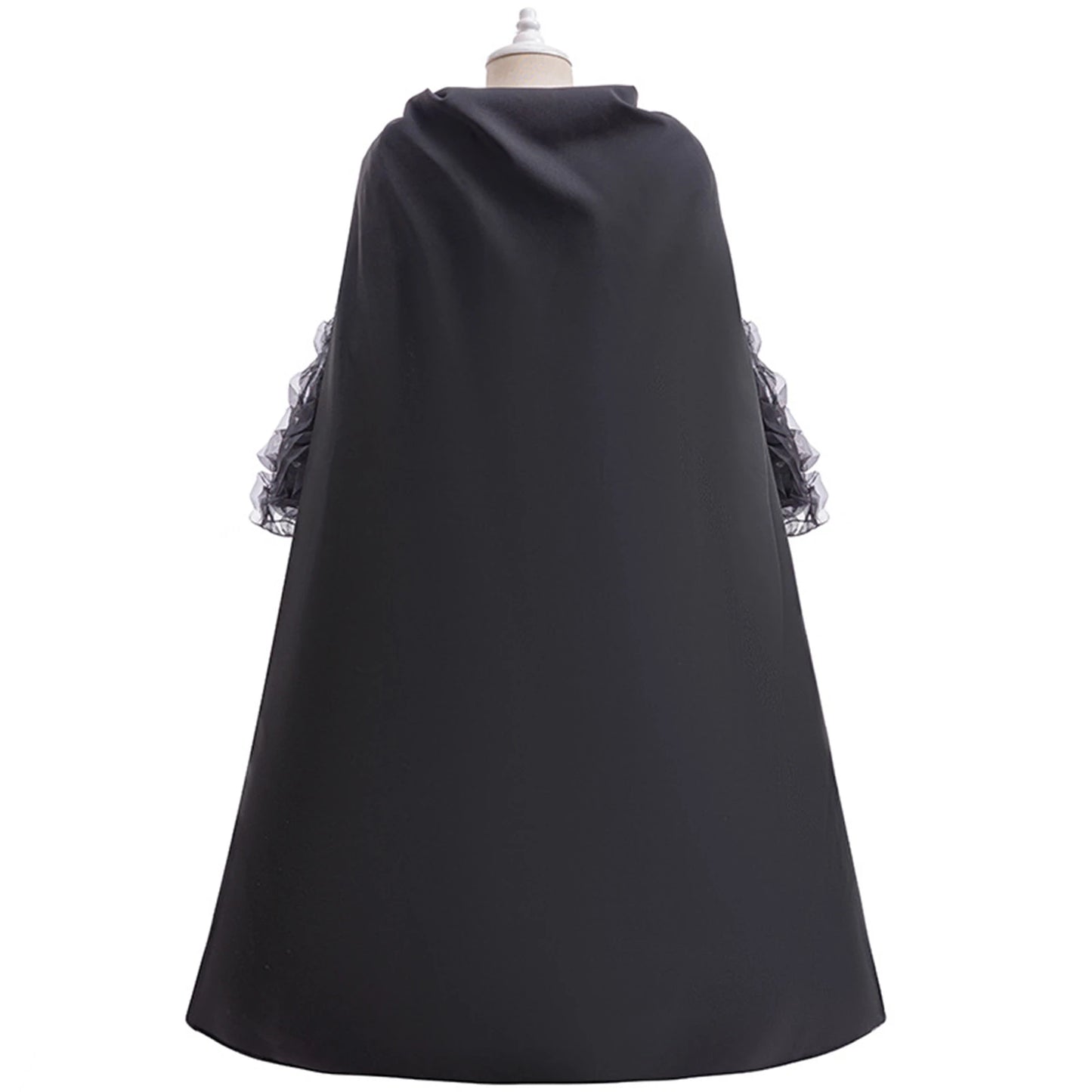 Kids Elphaba Cosplay Costume Elegant Black Dress Top with Hat Disguised Uniform Stage Halloween Party Masquerade Outfits