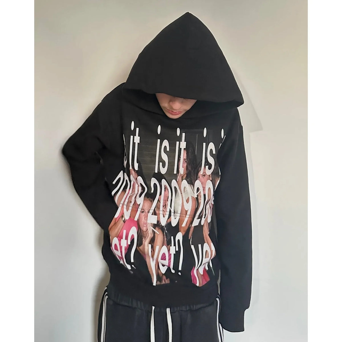 Vintage Embroidery Print Hoodies Women Grunge Sweatshirt Tops Streetwear Harajuku Gothic Y2k Style Hoodie Women Clothing