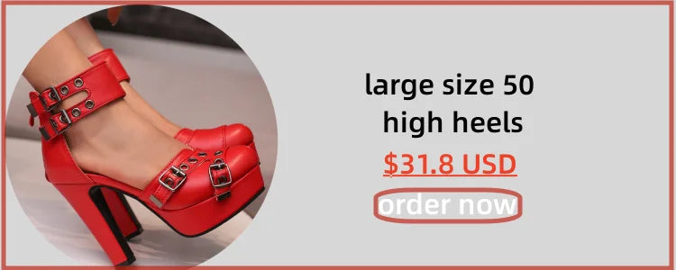Women's White Ankle Boots Platform Shoes Fashion Buckle High Heels Yellow Black Autumn Winter Short Boot Ladies Large Size 50
