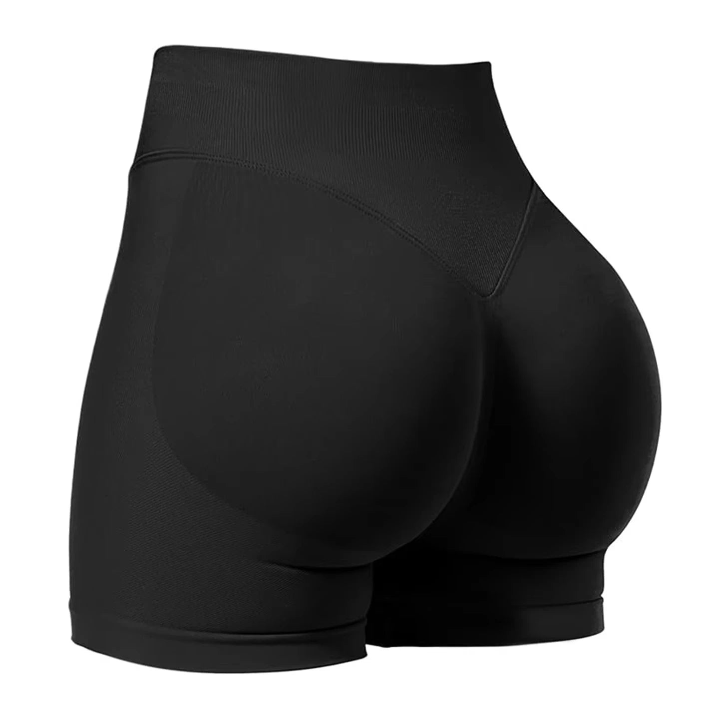 Summer High Waisted Yoga Shorts For Women Fashionable and Sexy Running Fitness Pants Solid Color Yoga Leggings Elastic Tights