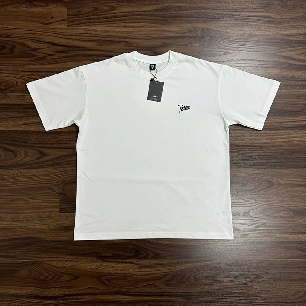 New Arrival Patta Tshirt American Street Style with Palm Tree Star Print Man Short Sleeve Tops