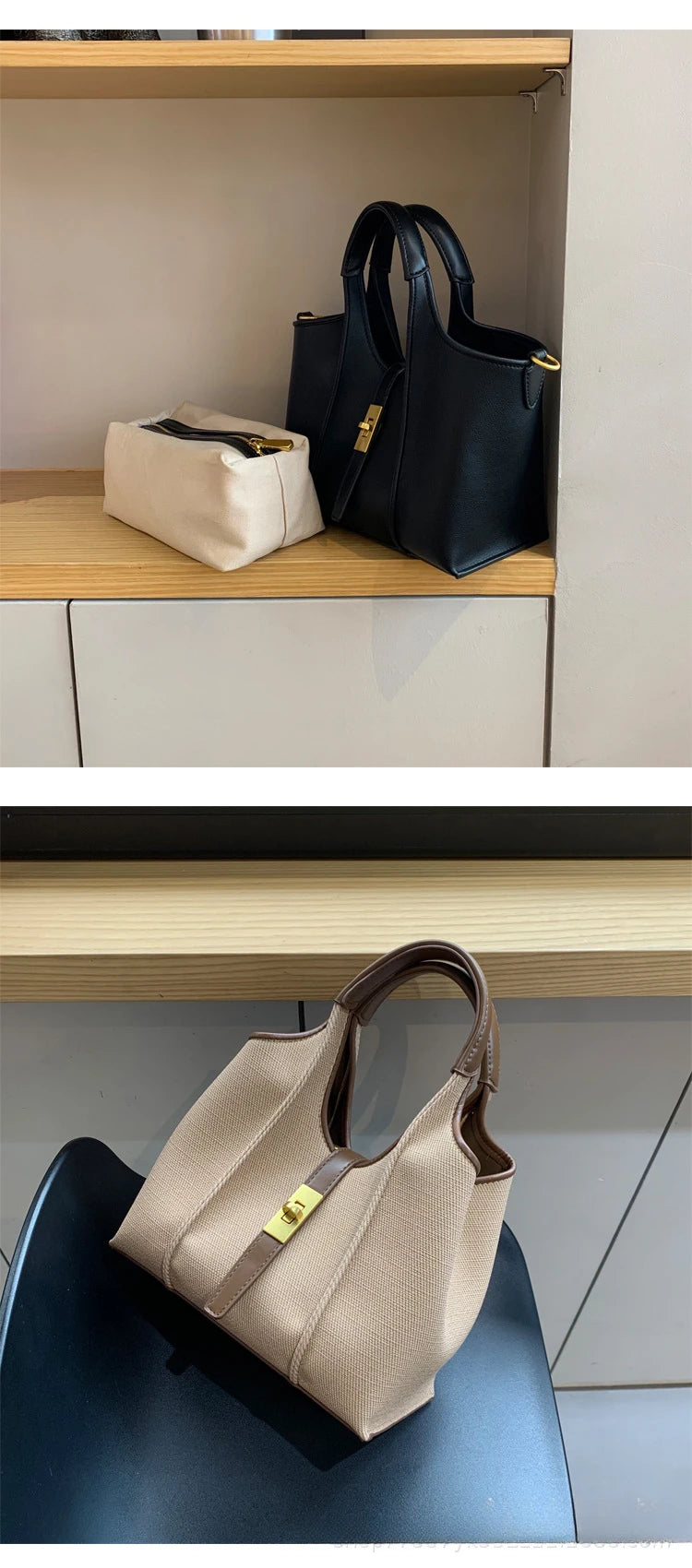 2024 New Handbag, Bags for  Women, High-quality Bucket Bag, Canvas Bag, Women's Crossbody Tote Bag
