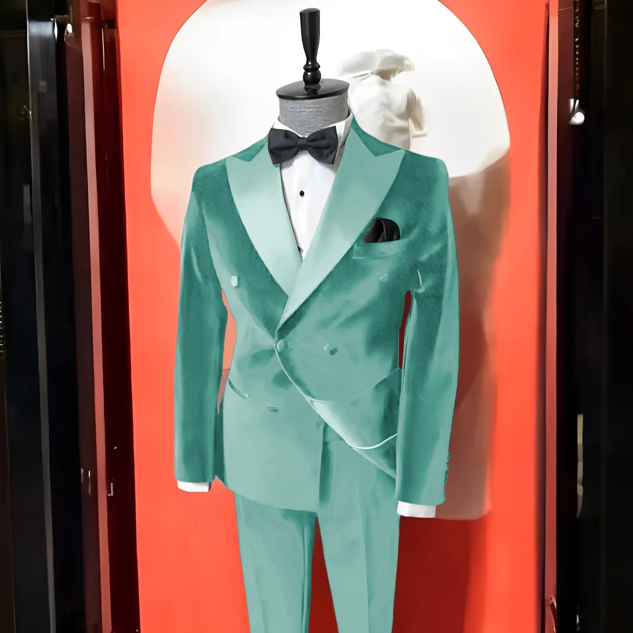 Black Velvet Suits for Men Peak Lapel Formal Wedding Groomsmen 2 Piece Jacket Pants Male Clothing Luxury Costume Homme Terno