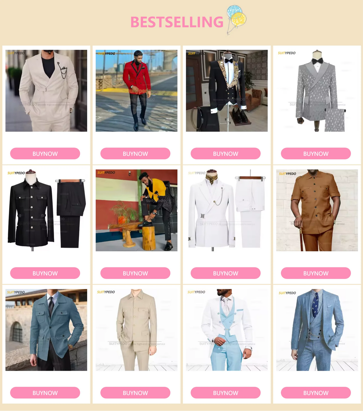 Fashion Blazer And Pants 2 Pieces Formal Wedding Party Groom Suit Sets Male Casual Slim Fit High Quality Shawl Lapel Outfits