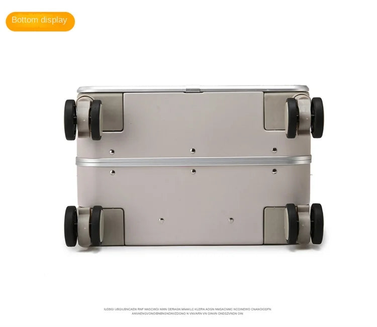 Sturdy Aluminium Frame Suitcase 28 inch Large Size Drop-resistant Trolley Case Business Suitcase 20 inch Boarding Box TSA lock