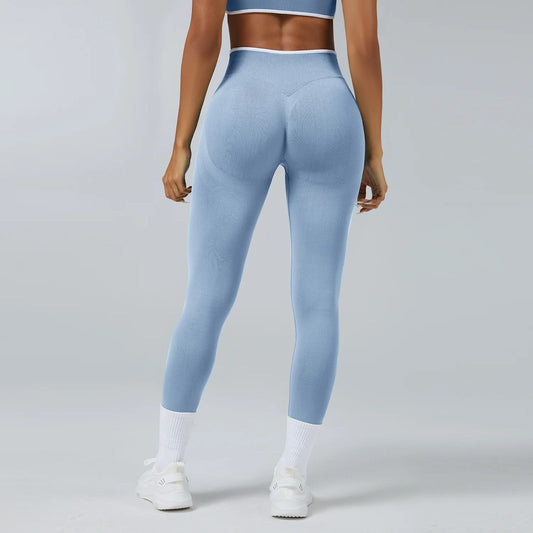 Women Pants Gym Yoga Leggings Hips Lifting Yoga Seamless Sports Clothes Stretchy High Waist Athletic Exercise Fitness Leggings