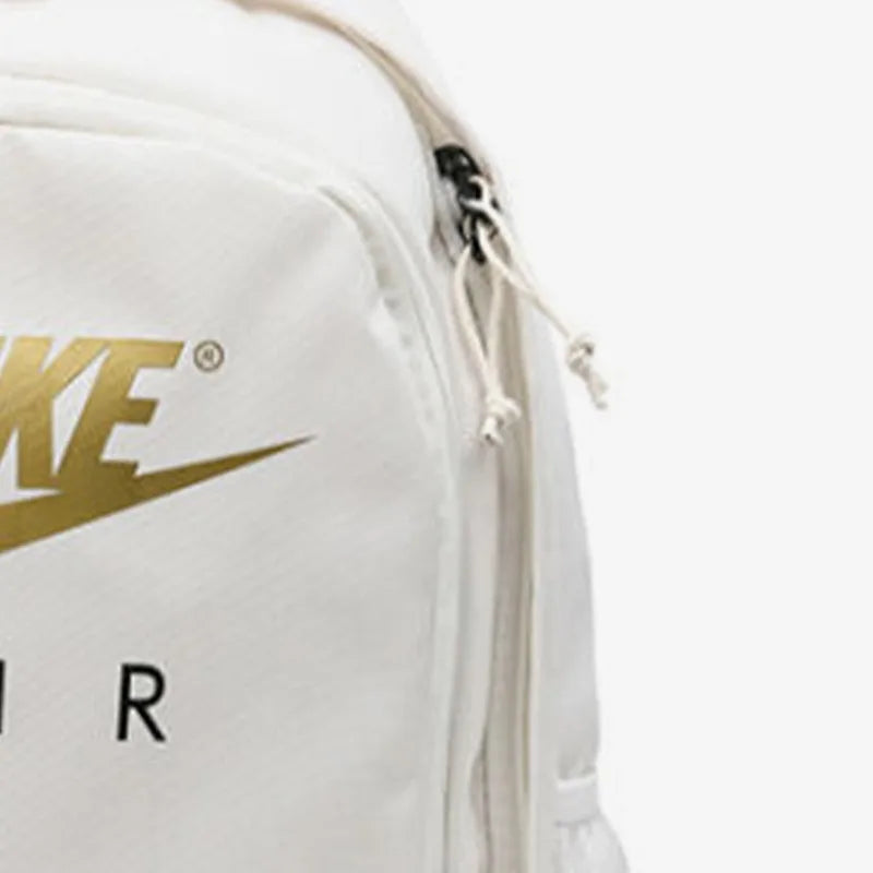Nike's new men's and women's white gray and white casual classic backpack CK0954-092