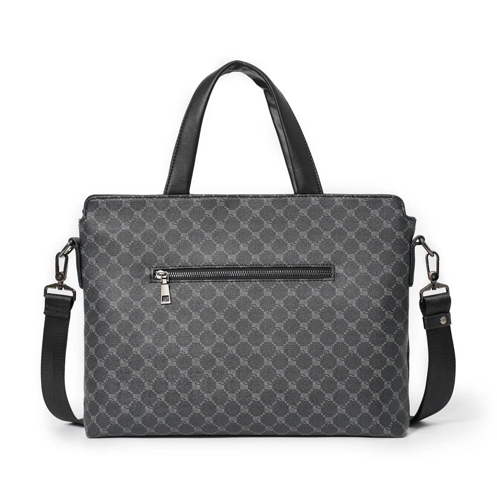 Luxury Business Handbags Men Briefcase Fashion Print Handbag Men Crossbody Messenger Bag Laptop Bag Male Top-Handle Bags Totes
