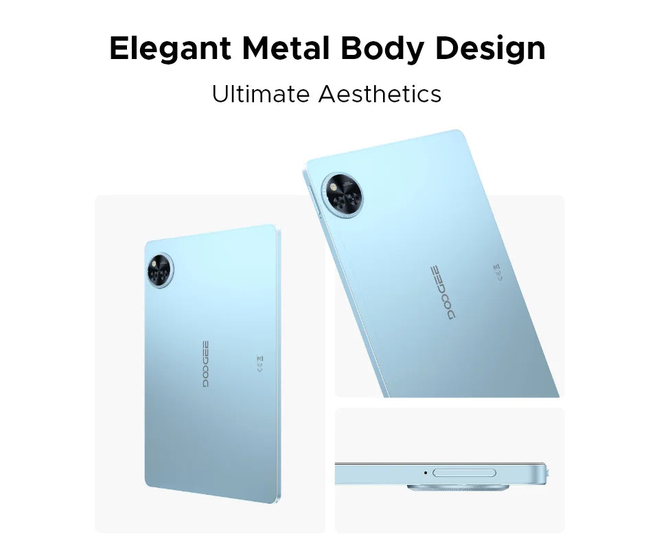 DOOGEE U11 Android 15 Tablet 11" Ultra-clear 90Hz Display 16GB(4+12) 128GB 8580mAh Battery Unisoc T606 octa-core Dual Speaker