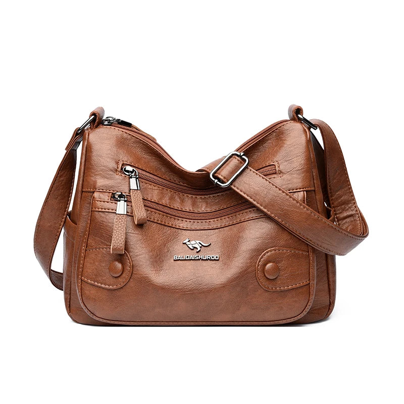 Luxury Messenger Bag Women Bags Designer Top Quality Soft Pu Leather Shoulder Crossbody Bags for Women Ladies Purses Handbags