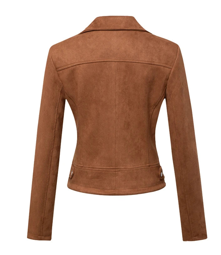 2026 New Women's Red Short Jacket, Fashion Casual Coat Black White Pink Green Brown Female Tops Outerwear XS S M L XL XXL