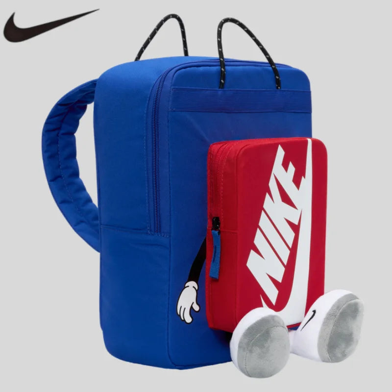 Nike Practical Backpack Summer Boys and Girls Storage Zipper Pocket Mesh School Bag NIKE HM9973-010