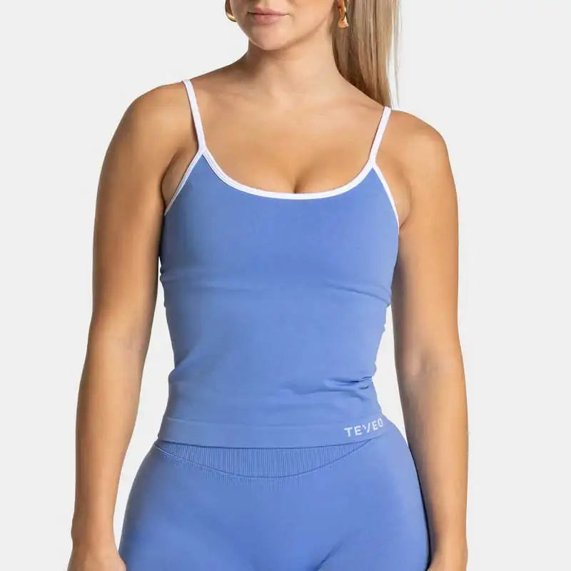 TEVEO Women's Seamless Gym Solid Sports Ignite Short White Waist Tight High Waist Hip Lifting Yoga Pants Running Sports Shorts