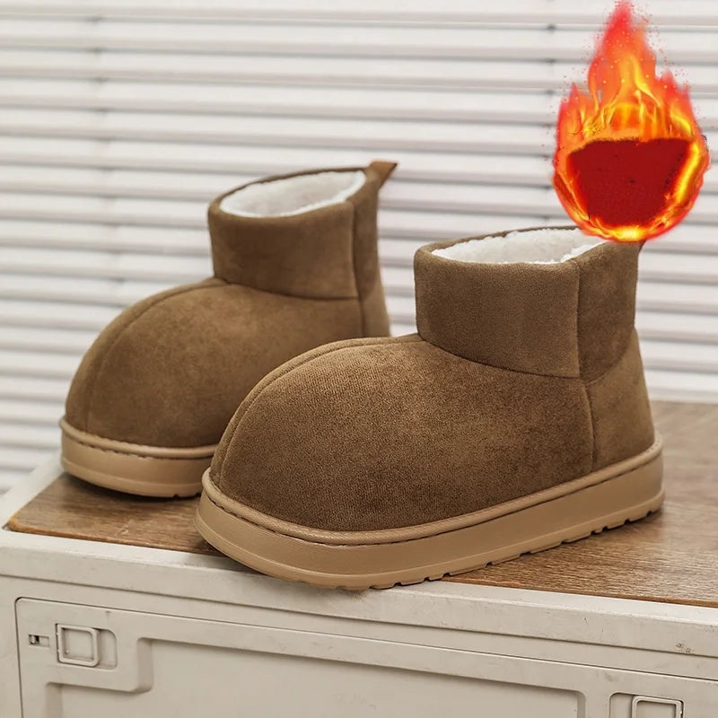 Popular Men's Big-Toe Snow Boots with Plush Lining and Warm Cotton Shoes