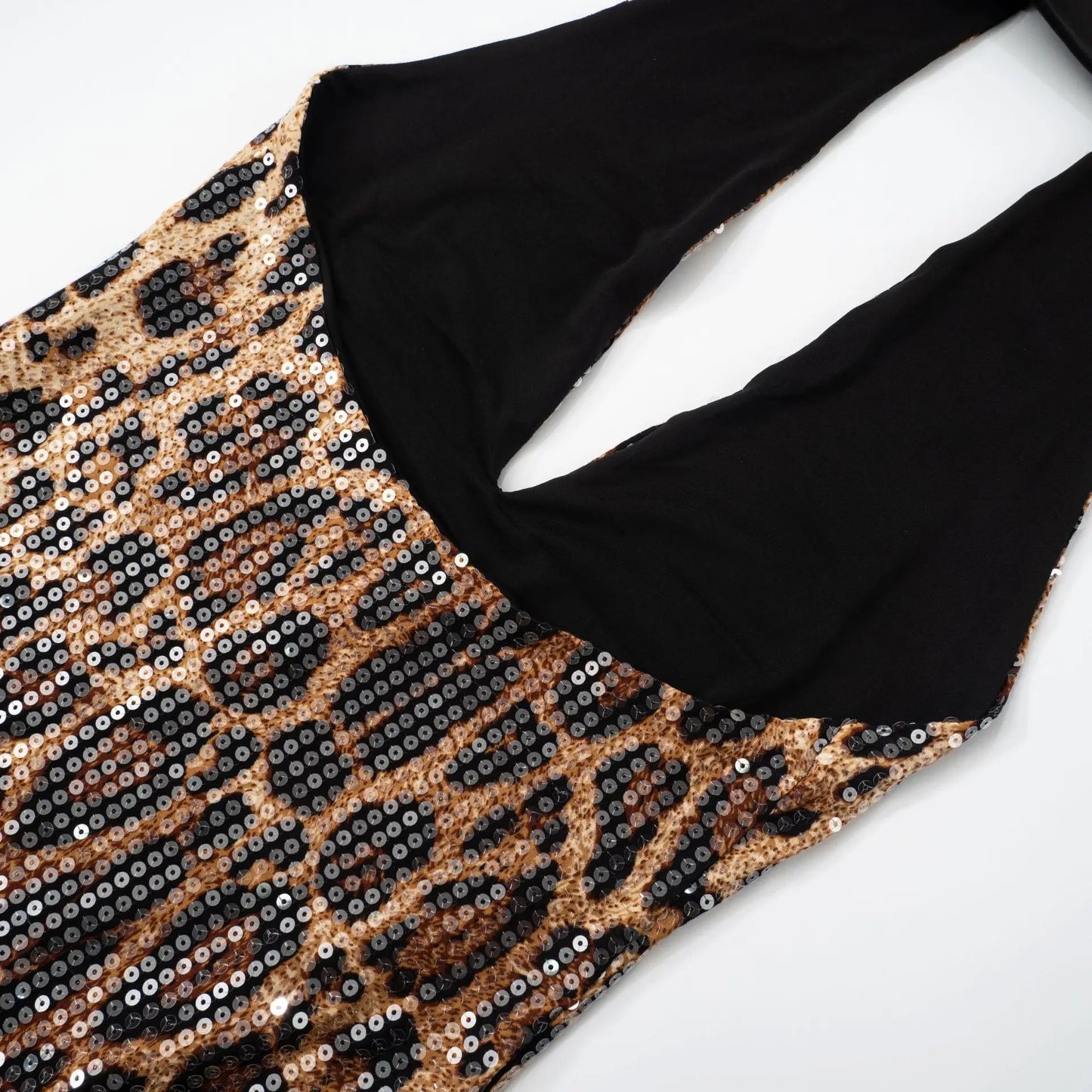Sexy Dress Dresses 2025 Woman Vestidos Animal Print Backless Halter Neck Package Hip Sleeveless Wild Hot Girl Style Street Wind