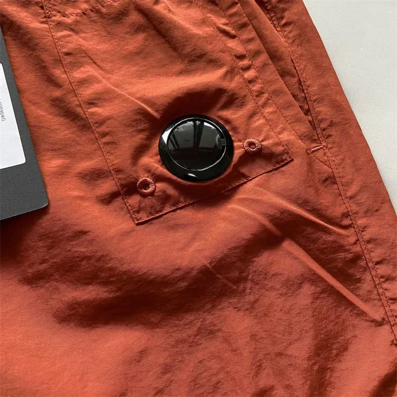 Top quality luxury knee-length  summer youth leisure sports nylon shorts loose men's beach 5-point pants