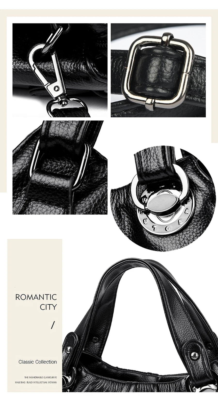 Fashion Lady Crossbody Bag Luxury Genuine Leather  Trend Women Shoulder Bags High Quality Vintage Large Capacity Handbag Bolsos